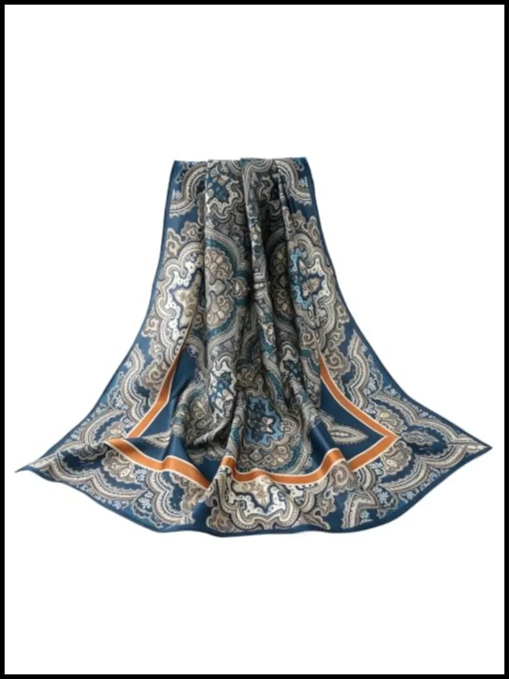 100% Pure Mulberry Silk Scarf 35x35 Large Square Lightweight Headscarf Hair
